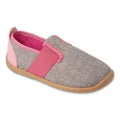 BEFADO SOFTER BAREFOOT 901Y014 Детски пантофи с кожена стелка, Сиви с розово