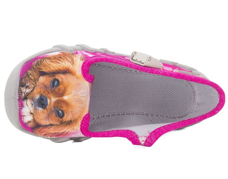 Дишащи бебешки пантофки за момиче, Фуксия,Befado Speedy 110P415