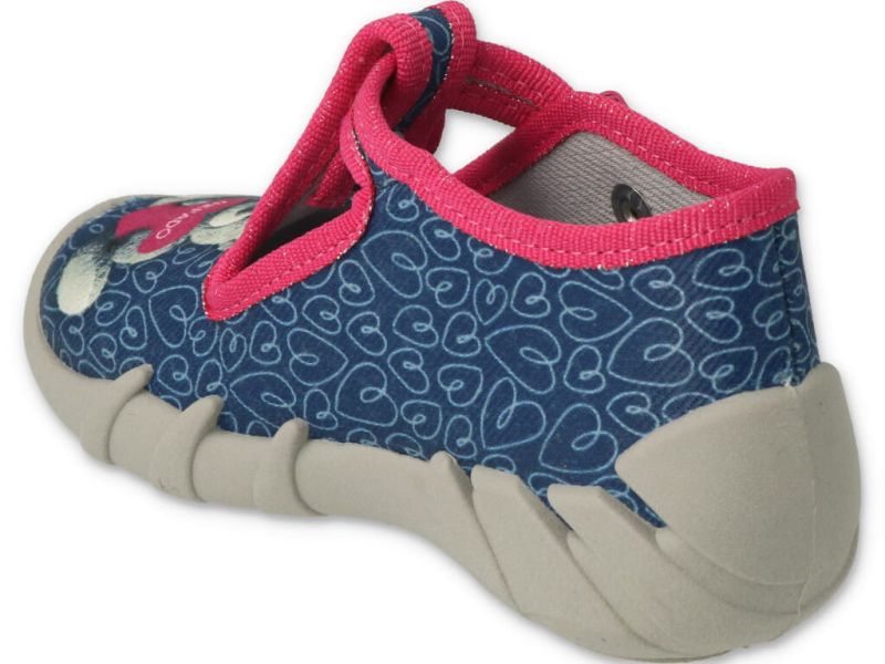 Дишащи бебешки пантофки за момиче, Сини,Befado Speedy 110P469