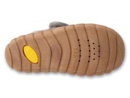 Гъвкави бебешки пантофки, Сиво кадифе,Befado Flexi B-soft System 465P165