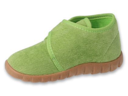 Гъвкави бебешки пантофки, Зелено кадифе,Befado Flexi B-soft System 465P159