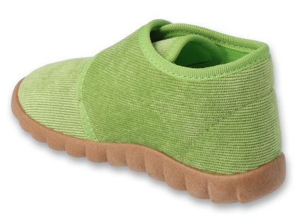 Гъвкави бебешки пантофки, Зелено кадифе,Befado Flexi B-soft System 465P159