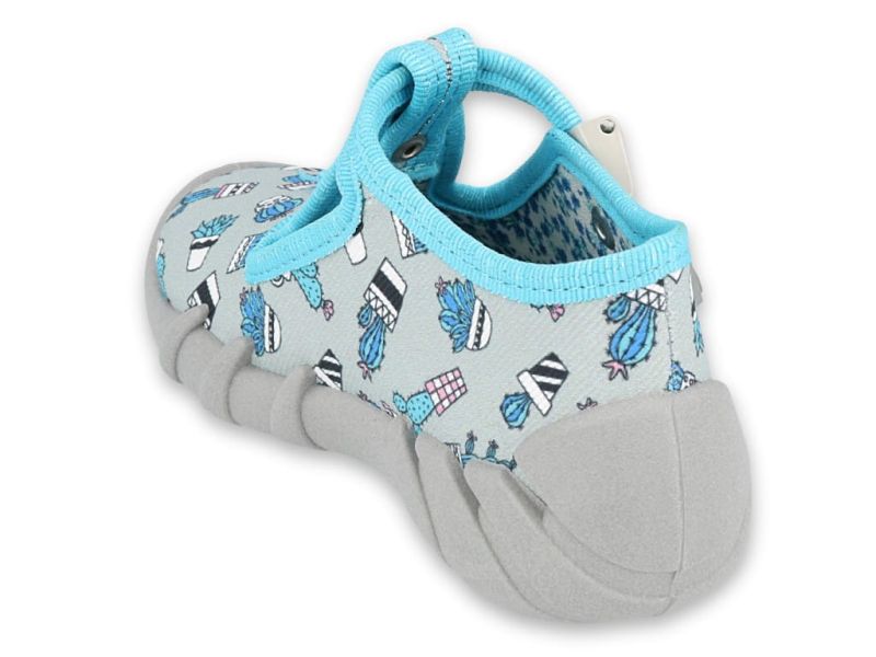 Дишащи бебешки пантофки за момиче, Сини,Befado Speedy 110P469