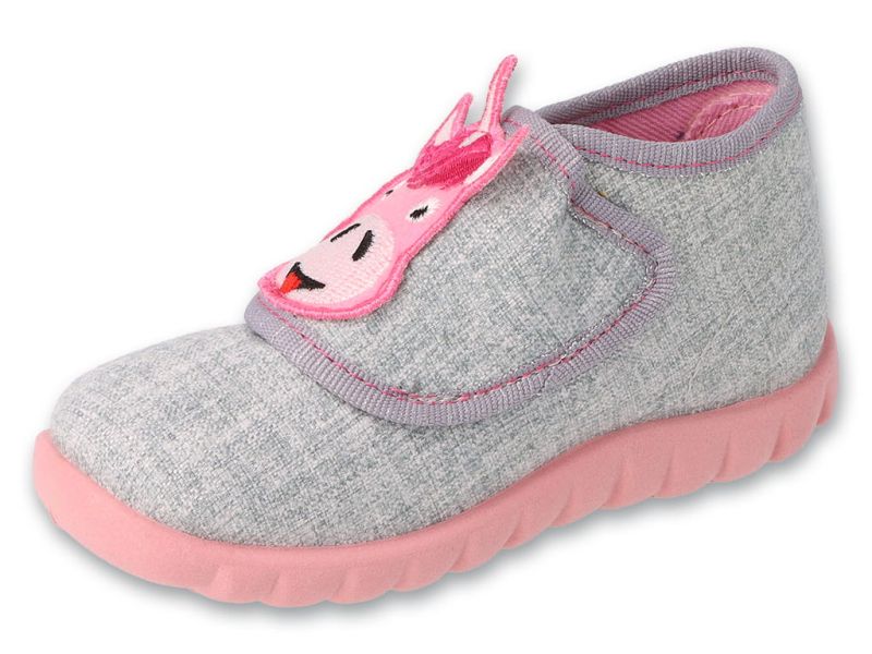 Бебешки пантофки с пяна,Сиви, Befado Flexi B-soft System 454P035